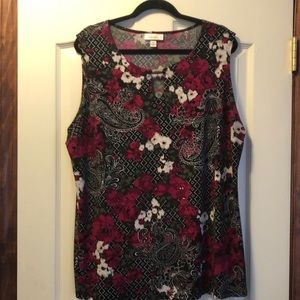Dress Barn - Women’s Sleeveless top with metallic detail 2X